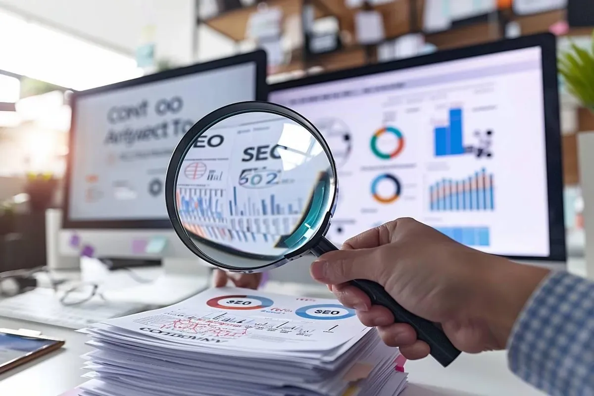 Auditbericht und Diagramm